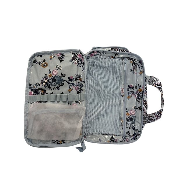 NWT Vera Bradley Ultimate Travel Case Soft Sky Paisley Quilted Fabric Lightweigh - Picture 10 of 12